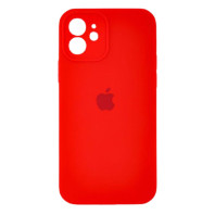 Чехол Silicone Case Full Camera для iPhone 12 Red